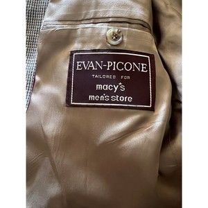 Evan Picone blazer mens Green And Tan Jacket